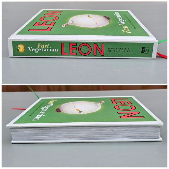 Fast Vegetarian Cook Book Hard Back Books Kitchen Recipes Foodie Cooking Leon - Picture 5 of 10